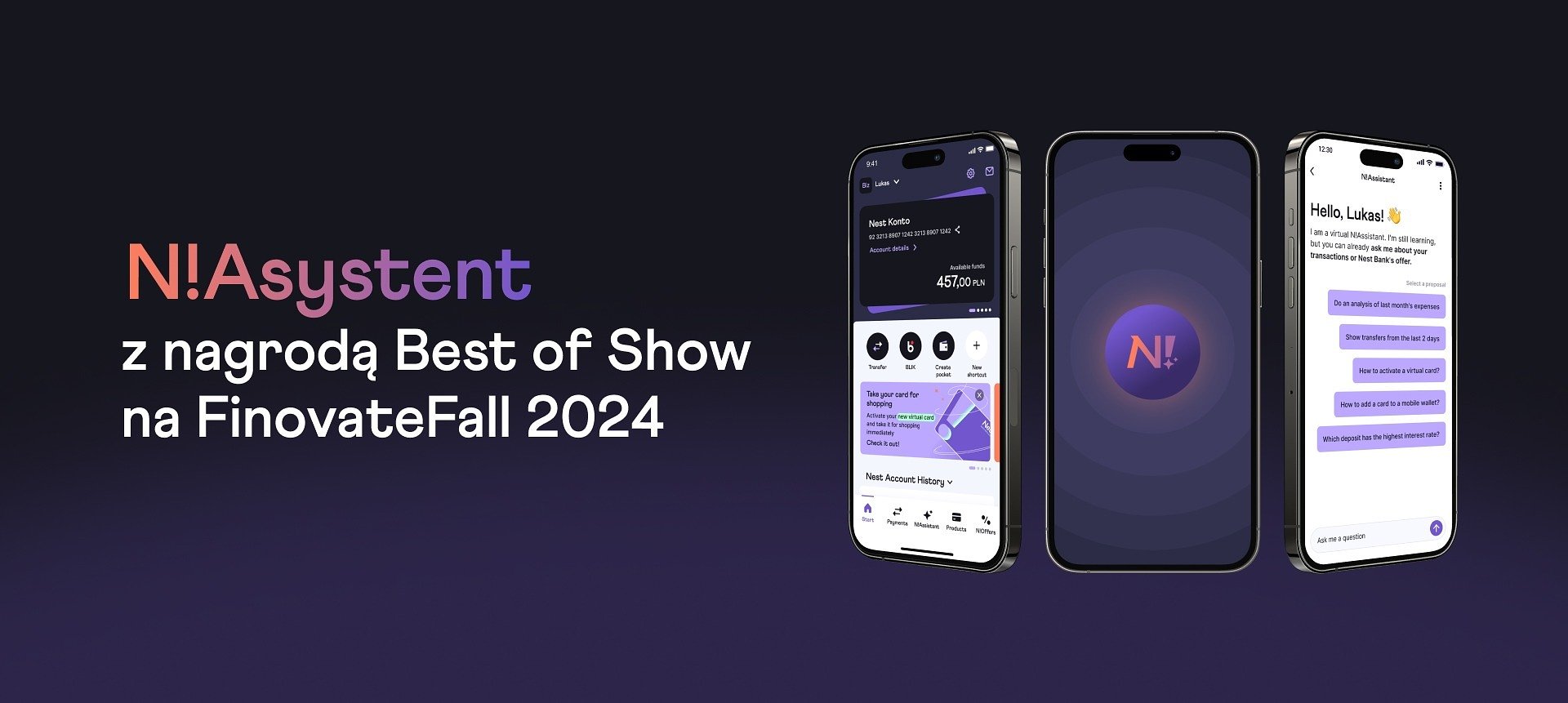 Nest Bank z nagrodą Best of Show na FinovateFall 2024